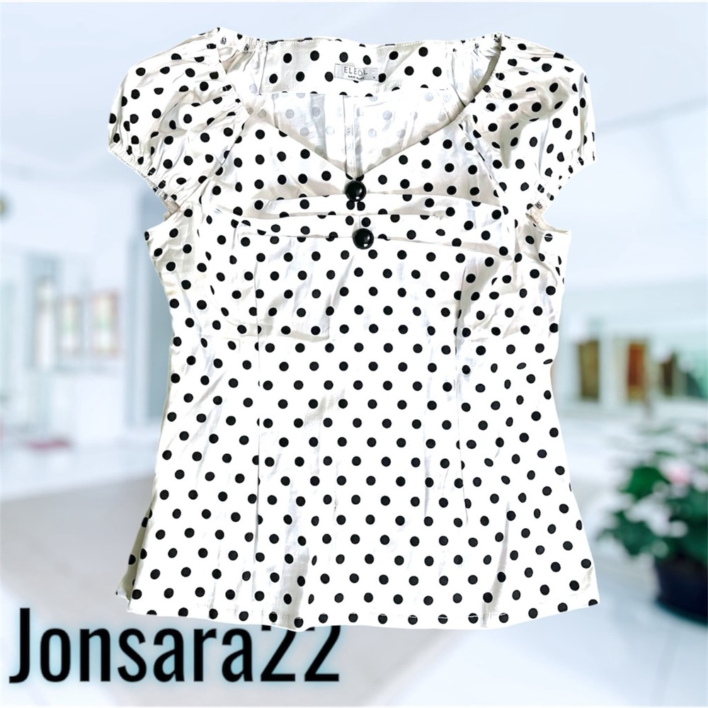 Retro Polka Dot Blouse